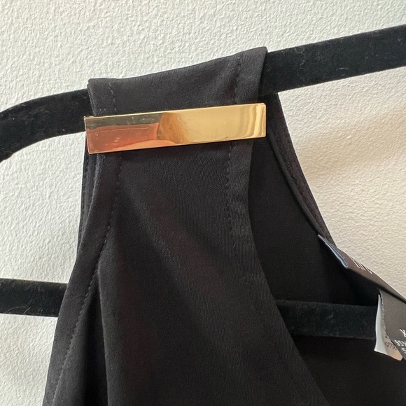 INC Cold Shoulder Gold Hardware Top - Picture 6 of 7